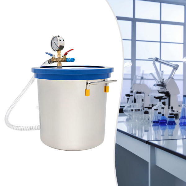 3 Gallon Vacuum Chamber with Lid Degassing Chamber Perfect for Stabilizing Wood