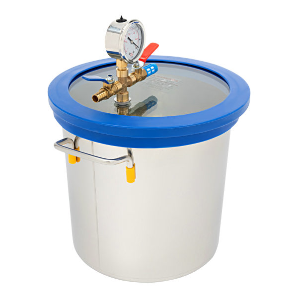 3 Gallon Vacuum Chamber with Lid Degassing Chamber Perfect for Stabilizing Wood