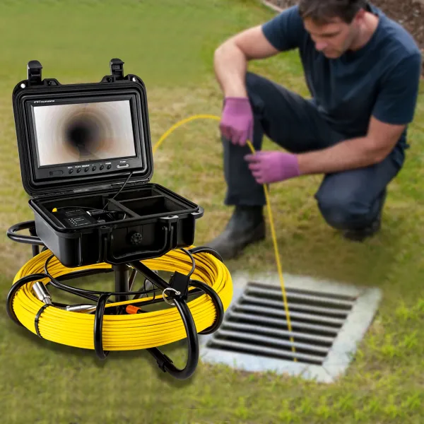 Sewer Camera, 150FT, 9" Screen Pipeline Inspection Camera with DVR Function & 8 GB SD Card Sewer Camera, 150FT, 9" Screen Pipeline Inspection Camera with DVR Function & 8 GB SD Card