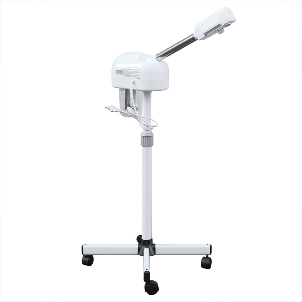 Professional Facial Steamer Humidifier Vaporizer Mist Steam Inhaler Beauty Sprayer for Home, Beauty Salon, Private Care (White)