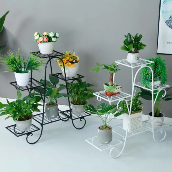 black plant stand indoor Sleek & Slender Plant Stand Side Table