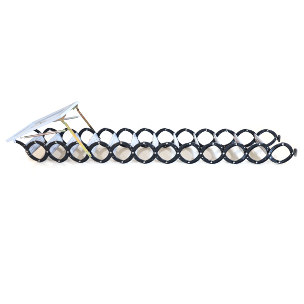 Folding Ladder Loft Stairs, Wall-mounted Attic Telescopic Metal Retractable Ladder Attic Stairs Pull Down For Attics Garages Roofs Basements