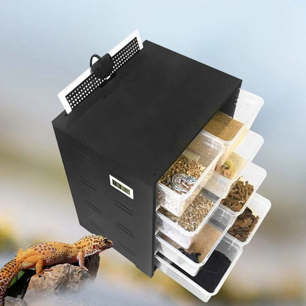 CNCEST Acrylic Feeding Box Reptile Breeding Heat Tank Insect
