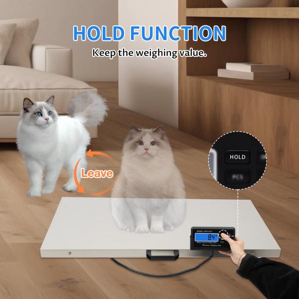 Digital Pet Scale Livestock Scale Shipping Scale Pig Dog Weight Scale Stainless Steel Large Platform 41x21 Inch (300kg/660lb) Digital Pet Scale Livestock Scale Shipping Scale Pig Dog Weight Scale Stainless Steel Large Platform 41x21 Inch (300kg/660lb)