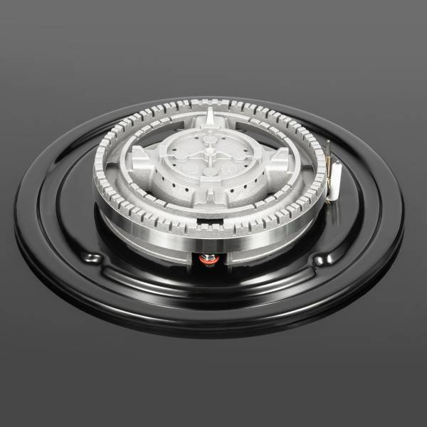 CNCEST 5 Burner 35.4*20.1*2.4in Built-in  Electronic Pulse Ignition Gas Stove Great Tempered Glass Gas Cooktop Black