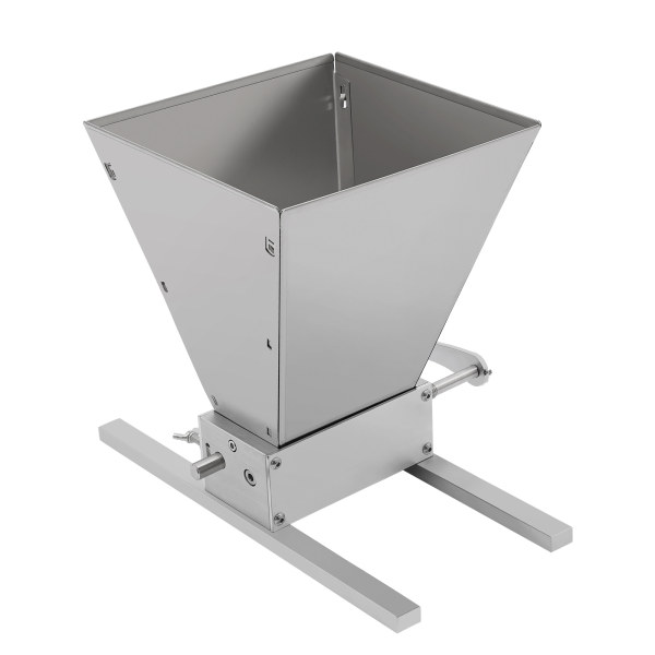 4L 2 Roller Stainless Steel Malt Crusher Heavy Duty Malt Mill Homebrew Grain Crusher Adjustable Barley Grinder