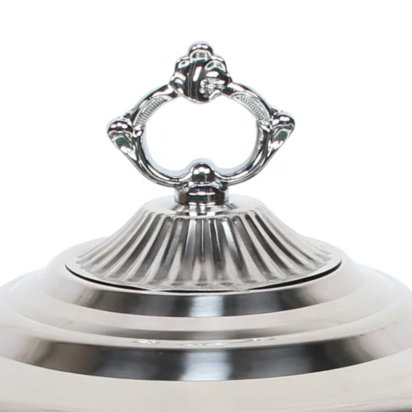 Round Chafing Dish Stainless Steel Warming Trays Hotplate Food Warmer Chafer Insulation w/Lid Durable Food Service Equipment