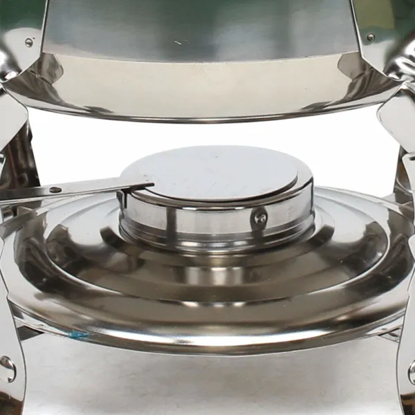 Round Chafing Dish Stainless Steel Warming Trays Hotplate Food Warmer Chafer Insulation w/Lid Durable Food Service Equipment