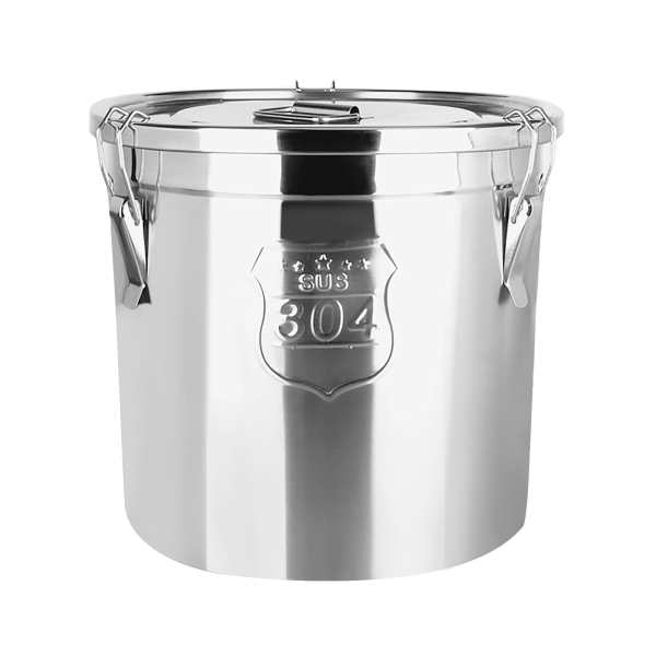 CNCEST Stainless Steel Airtight Canister with Airtight Lid and Handles (6L)
