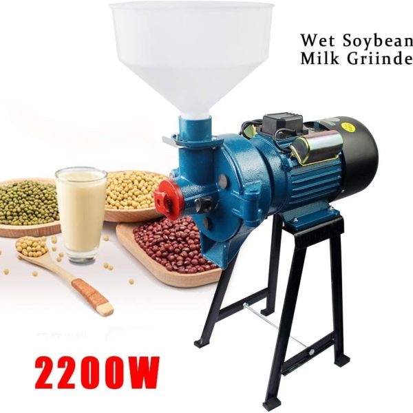 140 Grain Grinder Machine Electric Grain Mill-Wheat Grinder Animal Poultry Feed Grinder 110V
