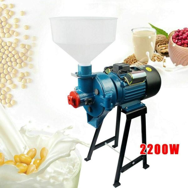 140 Grain Grinder Machine Electric Grain Mill-Wheat Grinder Animal Poultry Feed Grinder 110V