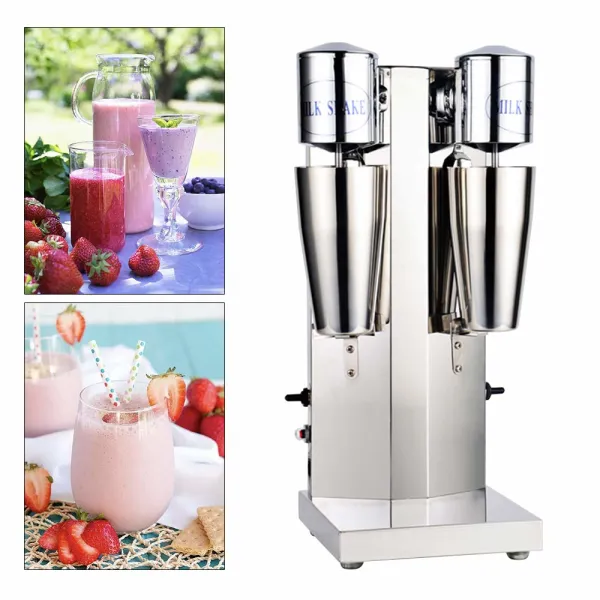 CNCEST Professional 110V 180W Double Head Commercial Electric Milk Shaking Machine Milk shaker Maker