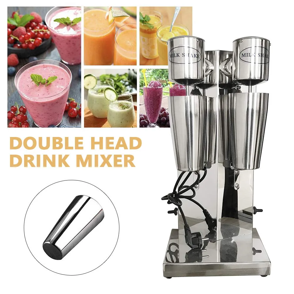 CNCEST Professional 110V 180W Double Head Commercial Electric Milk Shaking Machine Milk shaker Maker