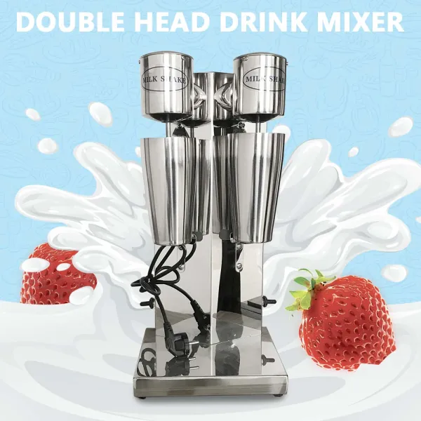 CNCEST Professional 110V 180W Double Head Commercial Electric Milk Shaking Machine Milk shaker Maker