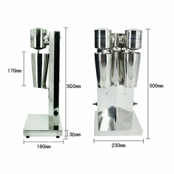 CNCEST Professional 110V 180W Double Head Commercial Electric Milk Shaking Machine Milk shaker Maker
