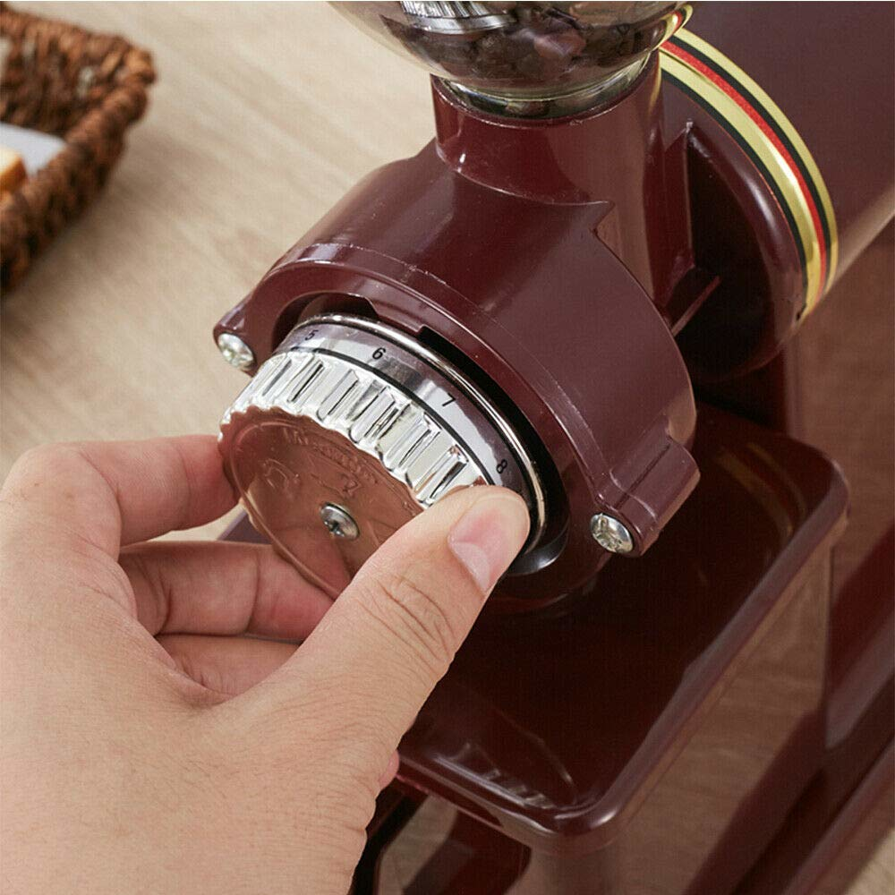 110V 180W Electric Professional Coffee Bean Grinder Stainless Steel