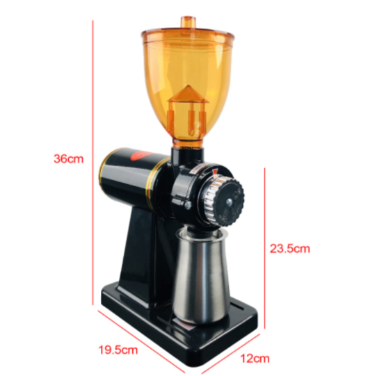 110V 180W Electric Professional Coffee Bean Grinder Stainless Steel