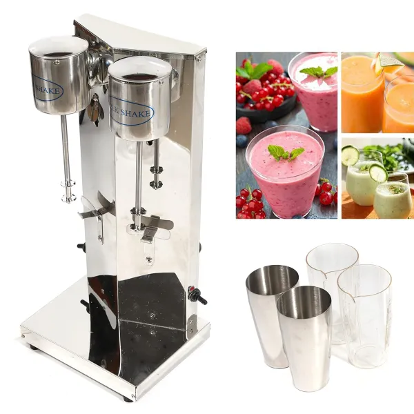 110V 180W 650ML Commercial Electric Double Head Milk shaker Maker