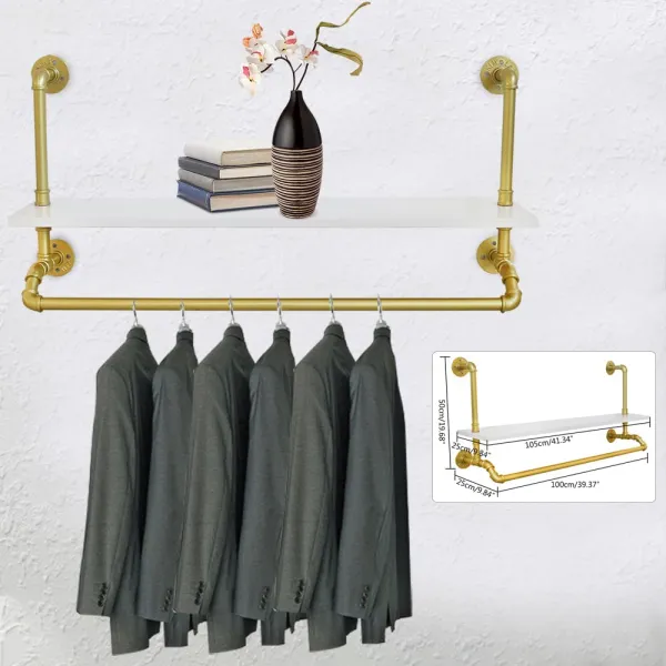 Wall Mounted Window Hanging Garment Racks, Wedding Dress Organization, Home Clothes Rod Storage Towel Rack