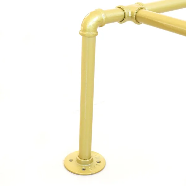 44.5"Industrial Pipe Gold Clothing Rack Wall Mounted,Boutique Retail Garment Rack Wall Display Rack 44.5"Industrial Pipe Gold Clothing Rack Wall Mounted,Boutique Retail Garment Rack Wall Display Rack
