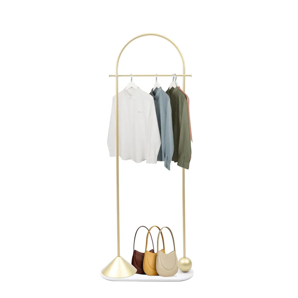 green emerald velvet dress Amazon.com: ZHBHYZ Gold clothing rack with bottom Storage shelves and 6  side hooks,Sturdy metal clothes rack for Hanging Clothes,Modern garment  rack Wardrobe Rack for Bedroom or Boutique : Home & Kitchen main image 1