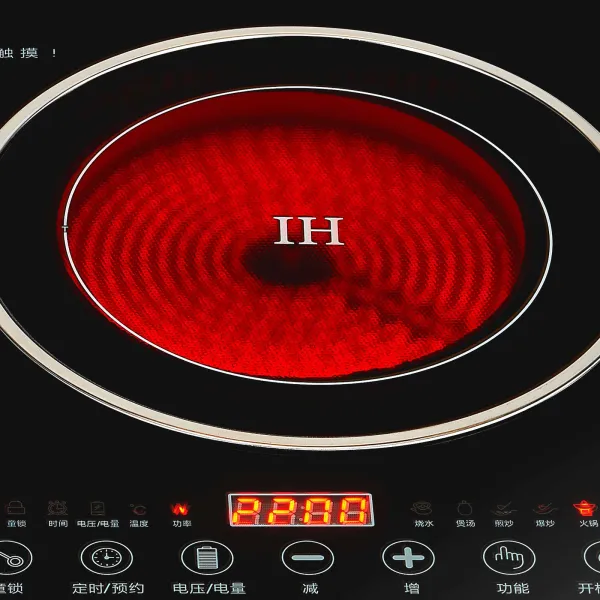 68*38*7.6cm 1200W+1400W Induction Cooker + Ceramic Cooker Electric Double Induction Cooktop 110V LCD Display Induction Hot Plate