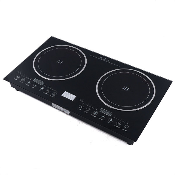 68*38*7.6cm 1200W+1400W Induction Cooker + Ceramic Cooker Electric Double Induction Cooktop 110V LCD Display Induction Hot Plate