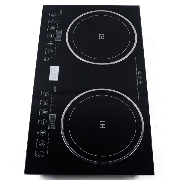 68*38*7.6cm 1200W+1400W Induction Cooker + Ceramic Cooker Electric Double Induction Cooktop 110V LCD Display Induction Hot Plate