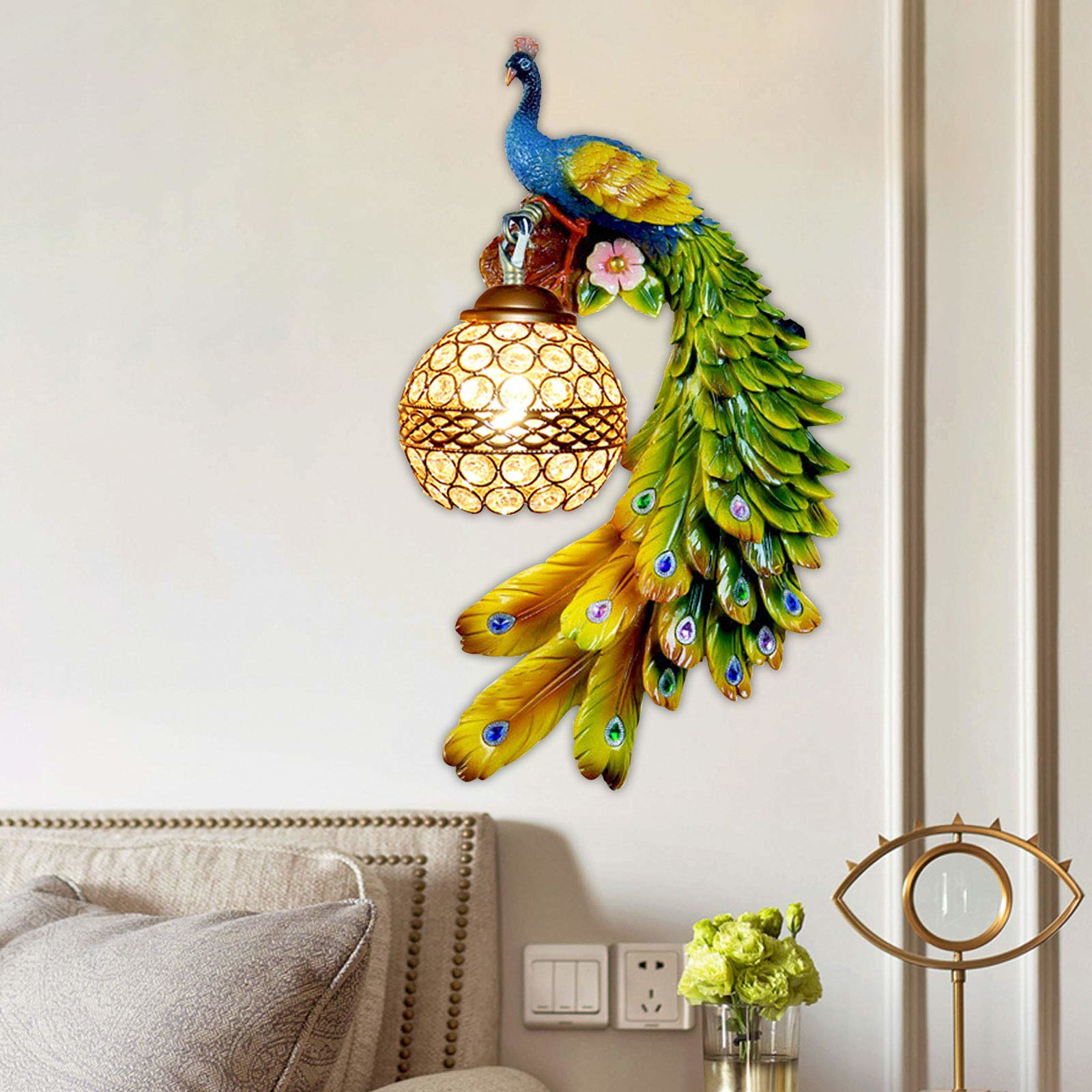 crystal-wall-lights-modern-crystal-colour-peacock-wall-lamp-resin-lighting-fixuture