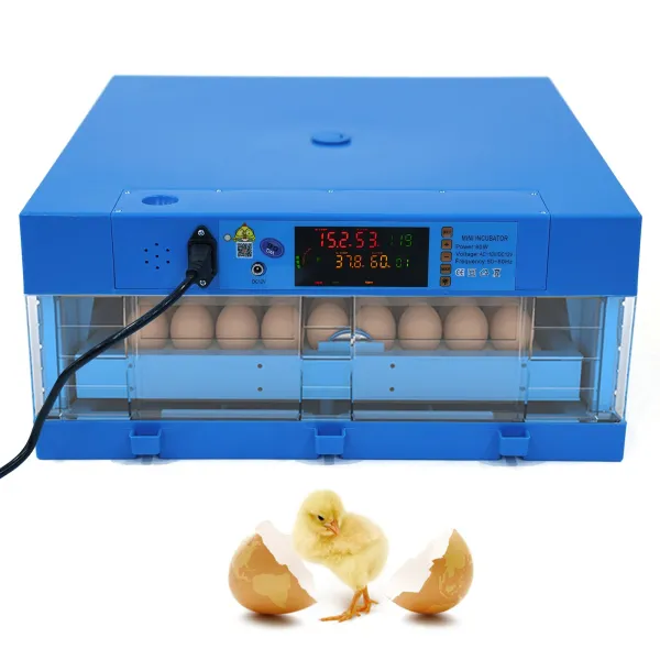 CNCEST 64pcs Egg Incubator with Automatic Egg Turner and Humidity Control Household