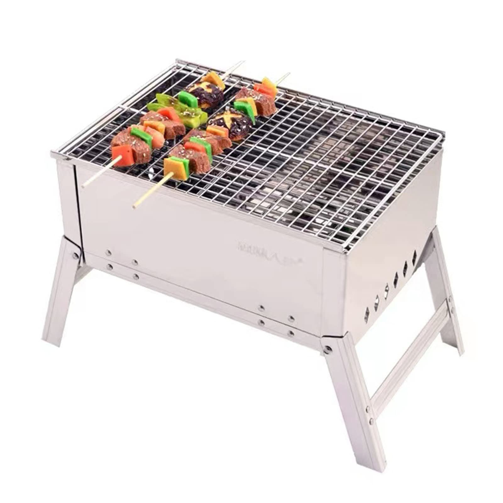 camping-charcoal-grills-outdoor-bbq-grill-folding-grill-cooking-tools-stainless-steel-portable-grill-kits-for-outdoor-cooking-camping-hiking-picnic-patio-smoker