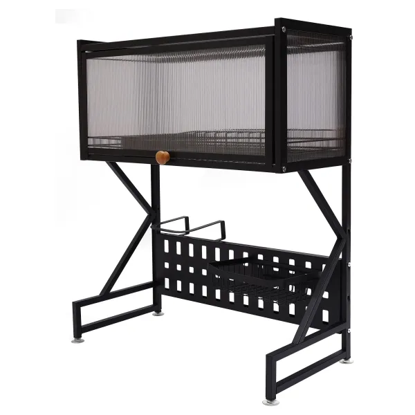 Dish Drying Rack Over The Sink Shelf 2 Tier Large Dish Rack Over Sink Metal Kitchen Storage Shelf Counter Organization (Black, 25.6x13.6x32.2 Inch) Dish Drying Rack Over The Sink Shelf 2 Tier Large Dish Rack Over Sink Metal Kitchen Storage Shelf Counter Organization (Black, 25.6x13.6x32.2 Inch)