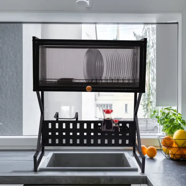 Dish Drying Rack Over The Sink Shelf 2 Tier Large Dish Rack Over Sink Metal Kitchen Storage Shelf Counter Organization (Black, 25.6x13.6x32.2 Inch) Dish Drying Rack Over The Sink Shelf 2 Tier Large Dish Rack Over Sink Metal Kitchen Storage Shelf Counter Organization (Black, 25.6x13.6x32.2 Inch)