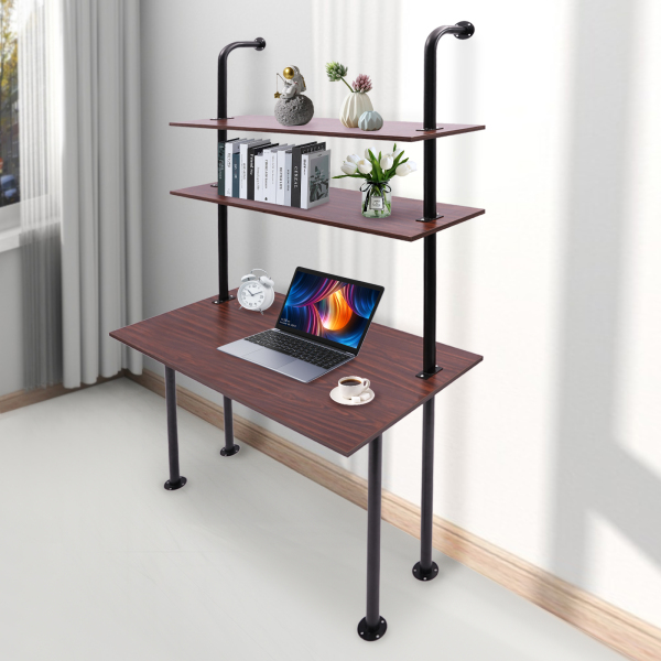 12.99"D*39.37"W*78.74"H Wall Mounted Desk Wall Mount Computer Writing Table with Mounting Holes Wall Organizer for Homes Offices