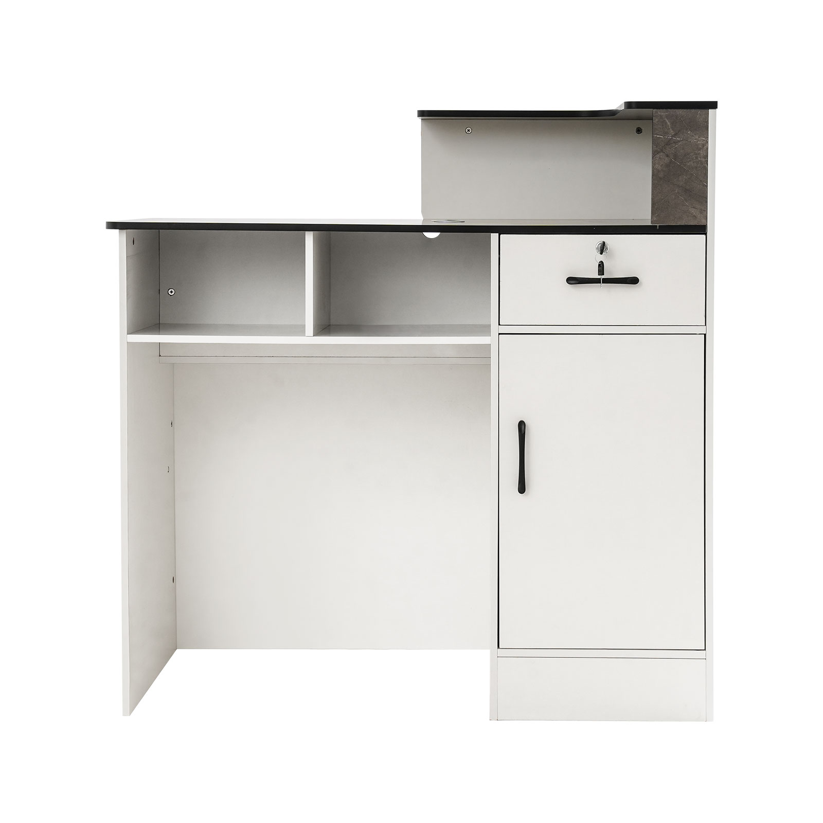 Reception Desk, Reception Desk with a Lockable Drawer, Reception Checkout Counter
