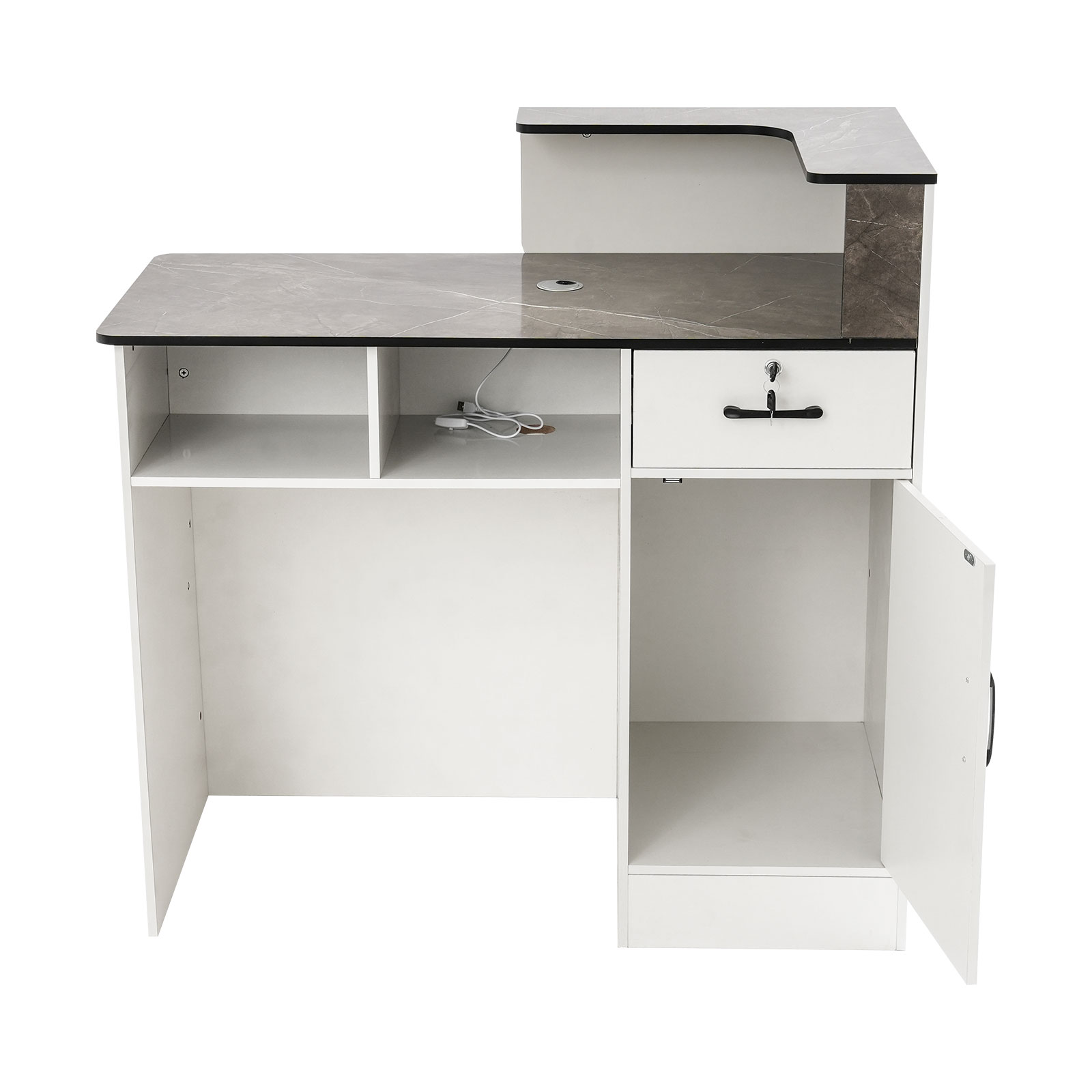 Reception Desk, Reception Desk with a Lockable Drawer, Reception Checkout Counter
