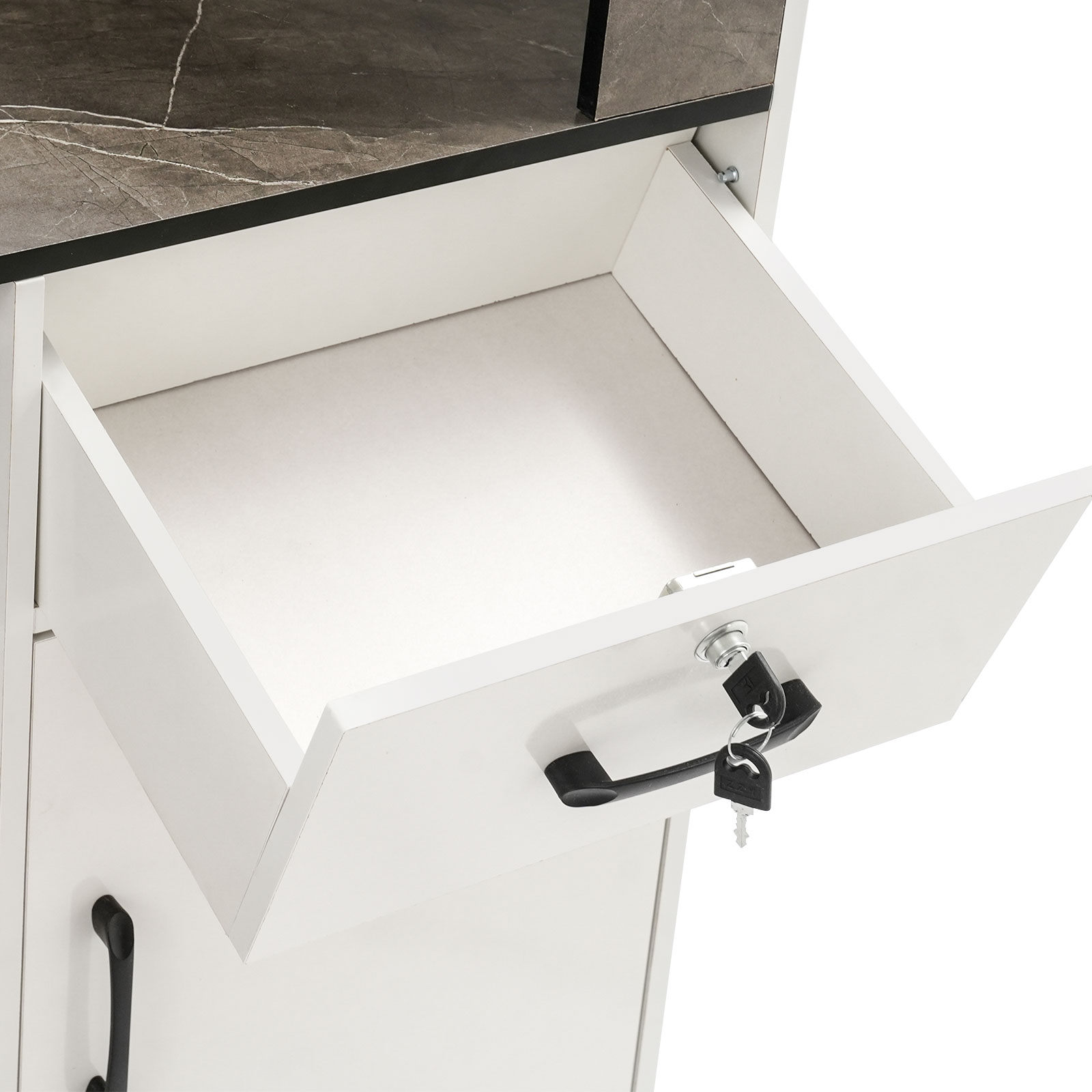 Reception Desk, Reception Desk with a Lockable Drawer, Reception Checkout Counter