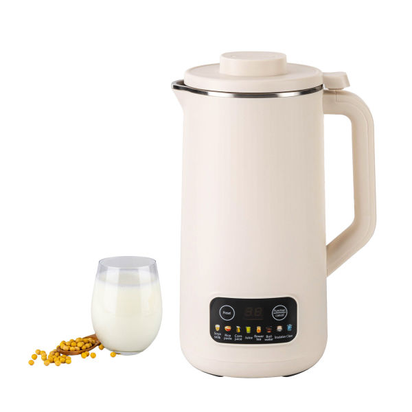 Household Soy Milk Machine Automatic Touch Screen Food Supplement Cooking Mixer - White