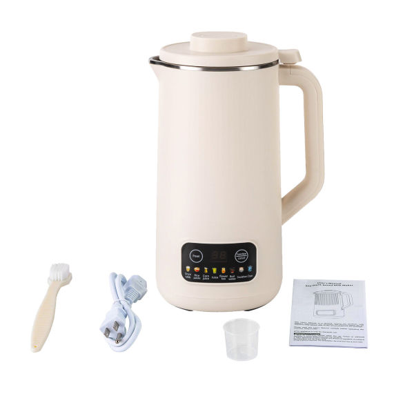 Household Soy Milk Machine Automatic Touch Screen Food Supplement Cooking Mixer - White
