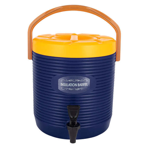 Blue Portable Insulated Beverage Dispenser Hot and Cold Drink Dispenser  Insulated Container with Faucet 13L