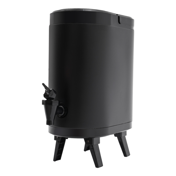 8L Food-grade 304 Stainless Steel Insulated Thermal Hot and Cold Beverage Dispenser Black