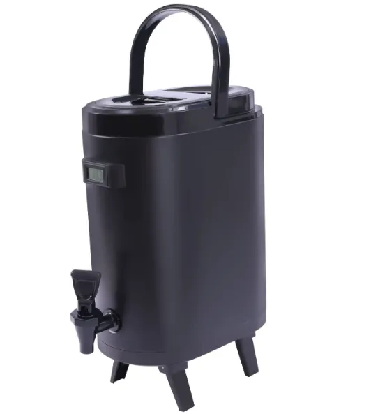 Stainless Steel Insulated Beverage Coffee Dispenser Cold And Hot Drink Dispenser Black