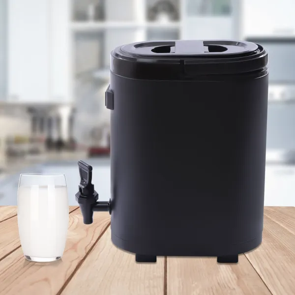 Stainless Steel Insulated Beverage Coffee Dispenser Cold And Hot Drink Dispenser Black