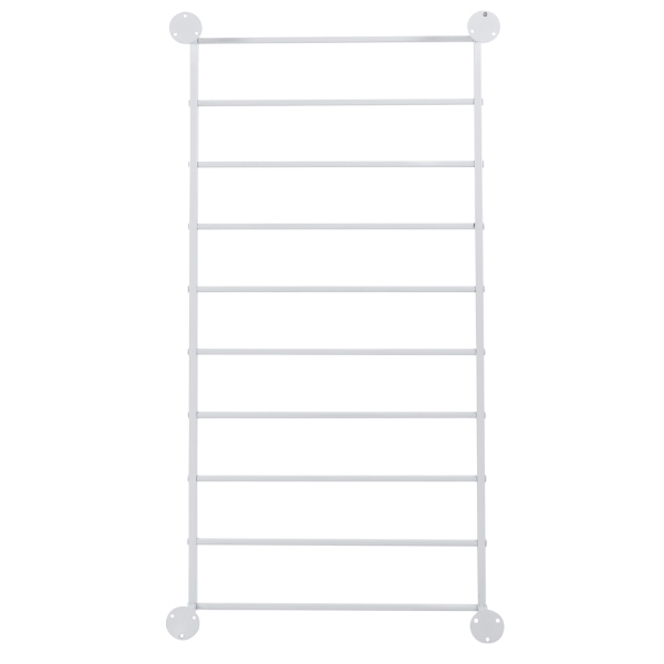 Wall Mounted Scarf Rack, Wall Display Rack, Towels Storage Rack(White)