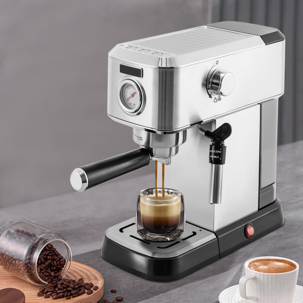 Espresso Coffee Machine, Expresso Machines with Steamer, Cappuccino Machine, Upgraded 15 Bar Espresso Machine Maker with Milk Frother