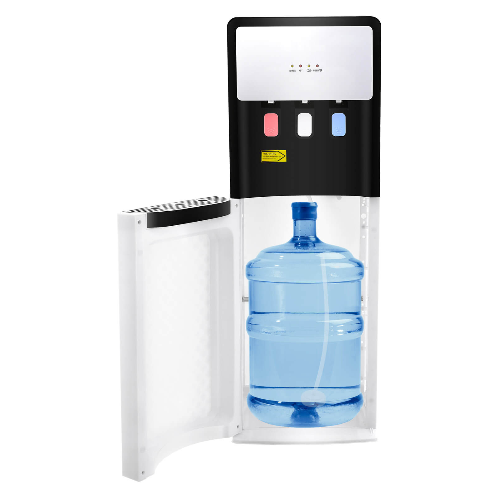 110V White Bottom Loading Water Cooler Dispenser Hot & Cold Standing Water Dispenser Hot and Cold Water Dispenser