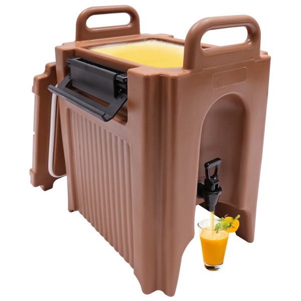 Insulated Beverage Dispenser, Portable Thermal Beverage Server, Insulated Beverage Dispenser with Handles( Coffee)