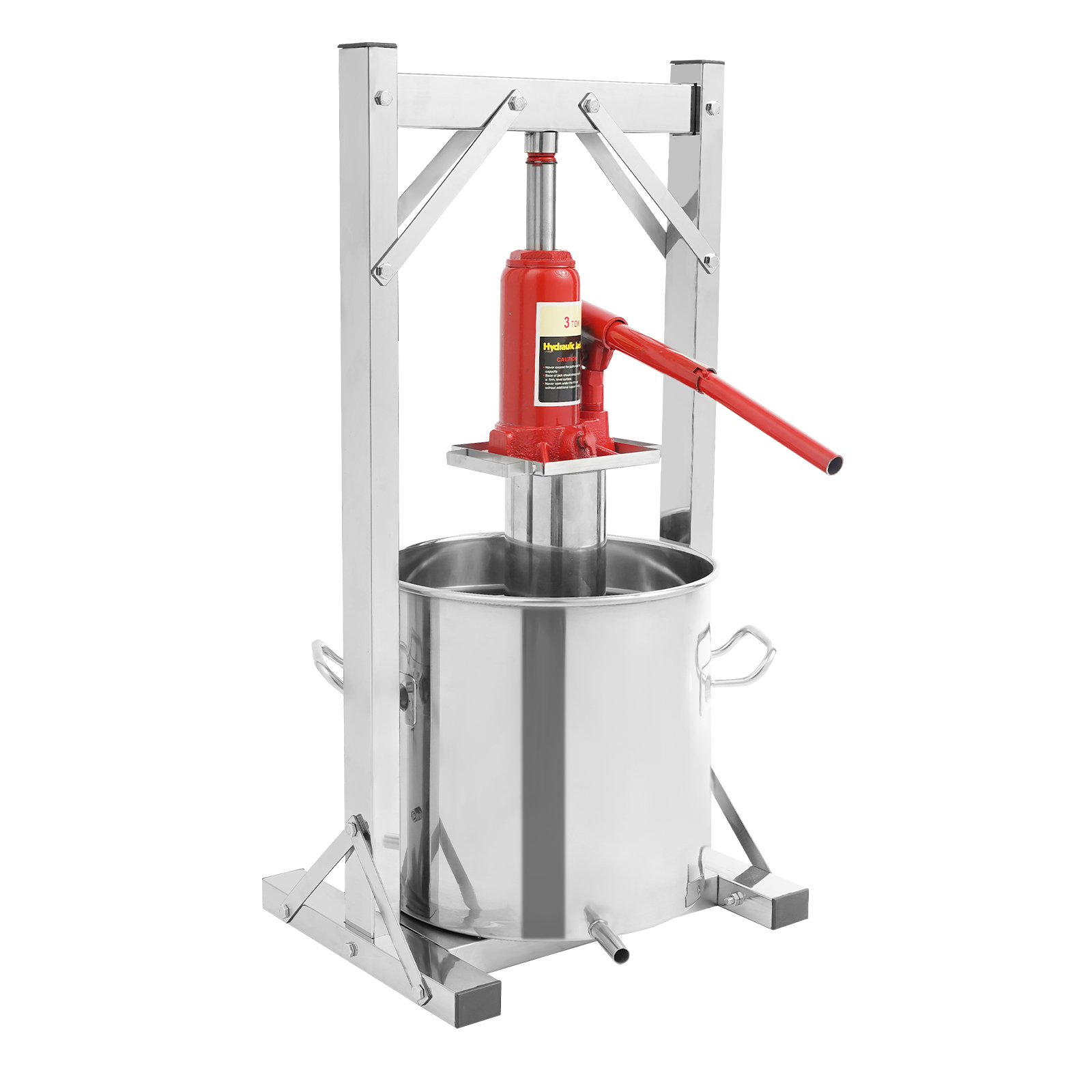 Steel Fruit Press Cider Grape Crusher Juice Maker Fruit Crusher Fruit Grinder