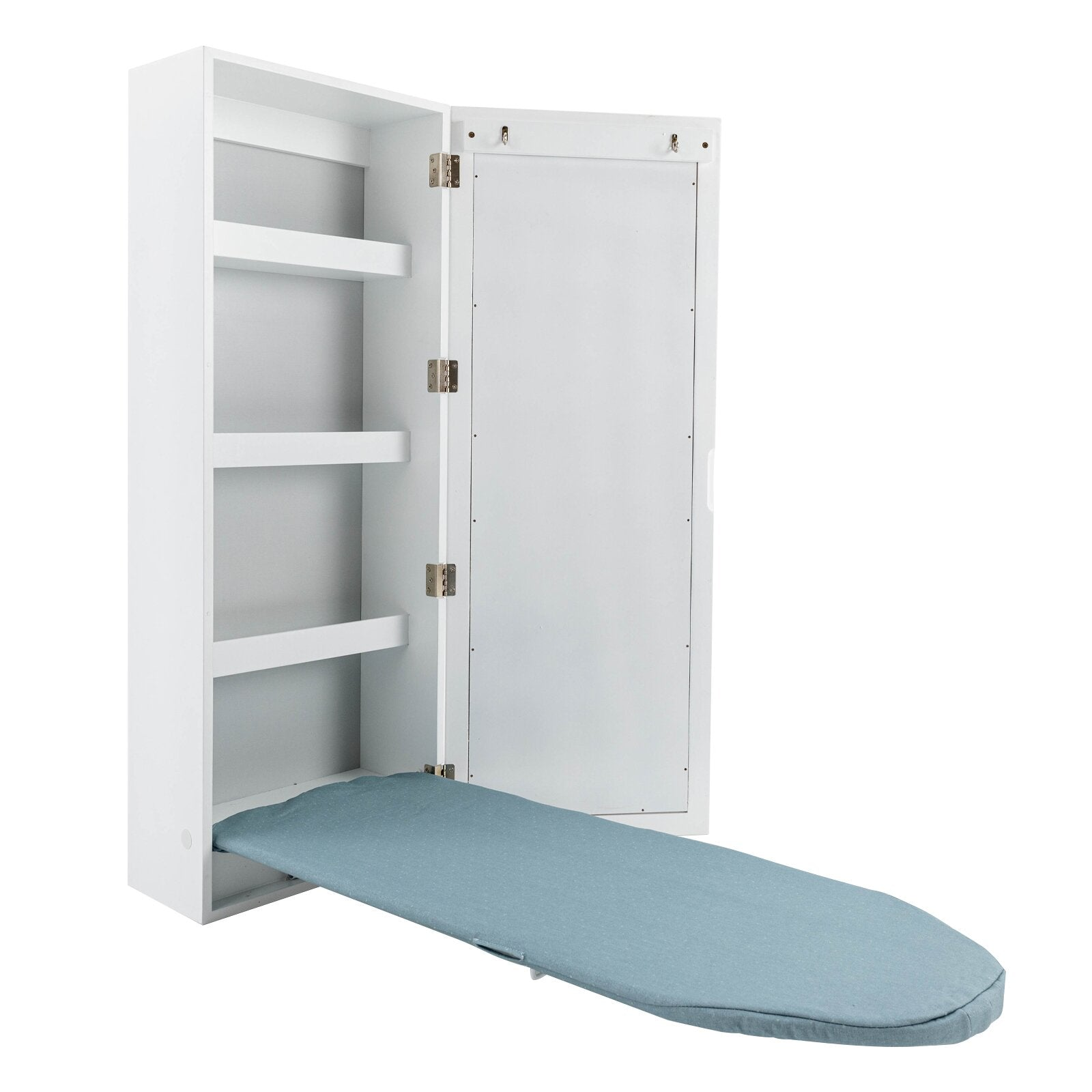 CNCEST Wall Mounted Ironing Board with Mirror