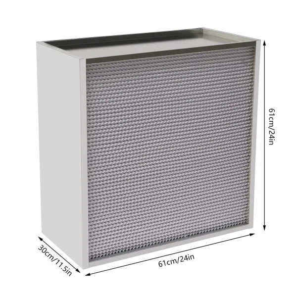 HEPA Replacement Filter, 24''x24''x11.5'' AC Filter, True HEPA Pleated Air Filter Replacement with Galvanized Frame